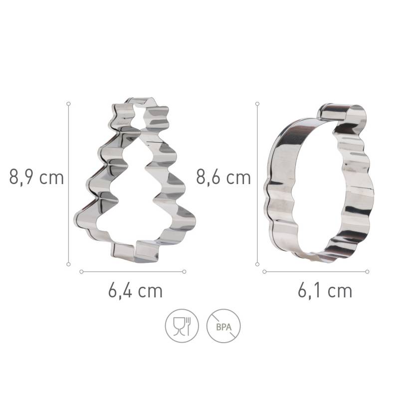 Dekora vykrajovátka Santa a stromeček